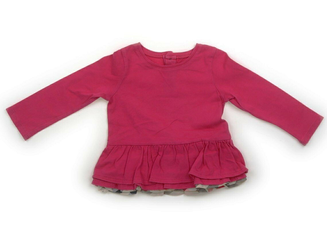 バーバリー BURBERRY チュニック 80 女の子 フューシャピンク、バーバリーチェック、フリル 子供服 ベビー服 キッズ アウトレット ユーズド 【中古】キッズ・ベビー・マタニティ