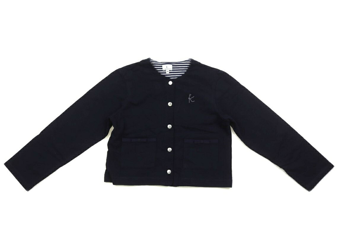 　ブランド 　Kumikyoku(組曲) 　カテゴリー 　カーディガン 　サイズ 　140サイズ 　色 　ネイビー 　状態 　★★★ 　記名 　なし 　ジャンル 　Girl コットン素材。スナップボタン開き。白っぽい色褪せと毛羽立ちがありますが、まだまだお使いいただけそうです。 ＊【状態】【サイズ】に関しての詳しい説明はこちら