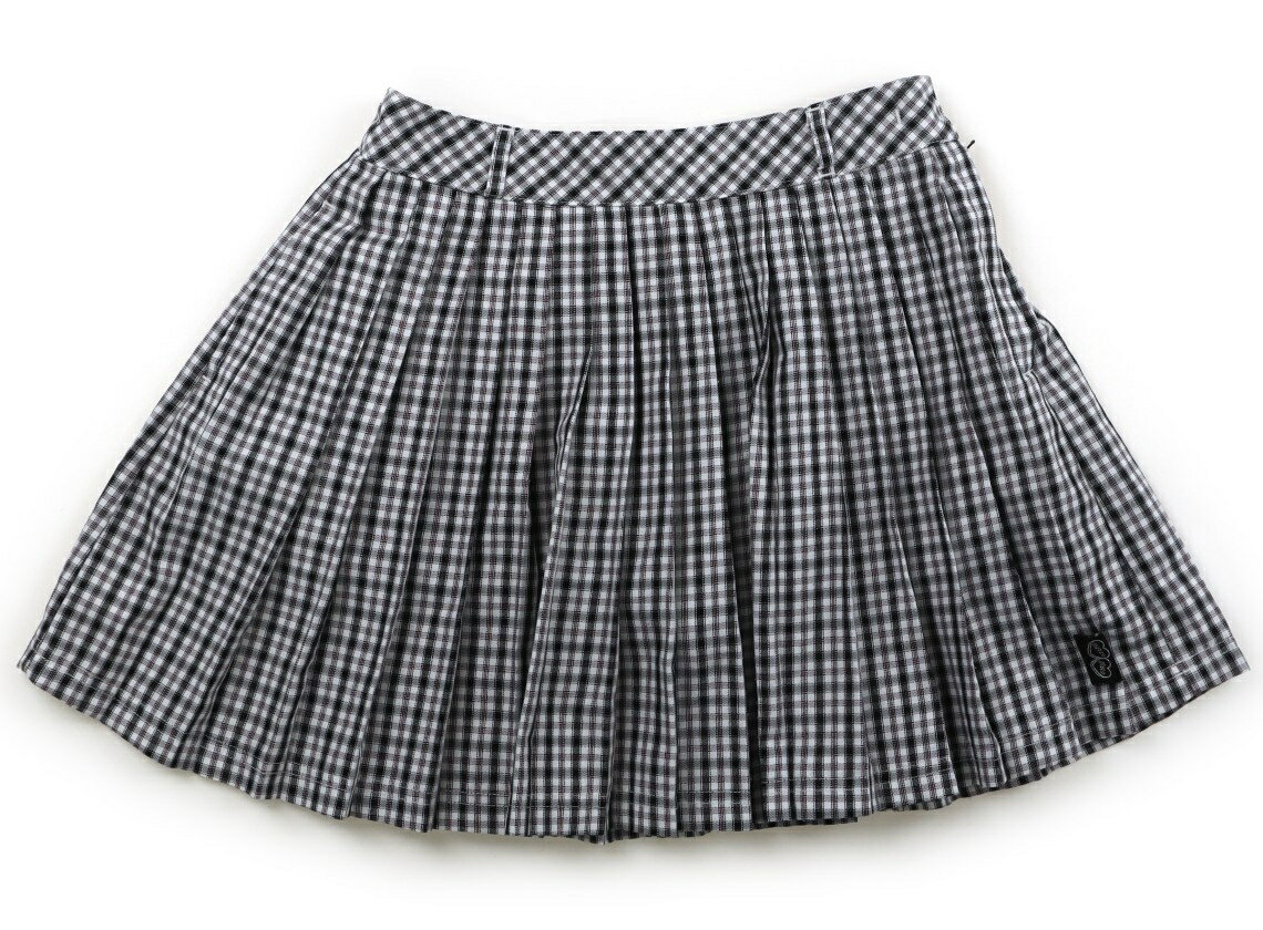 メゾピアノ mezzo piano スカート 140 女の子 モノトーン×ピンクチェック 子供服 ベビー服 キッズ アウトレット ユーズド 【中古】キッズ・ベビー・マタニティ