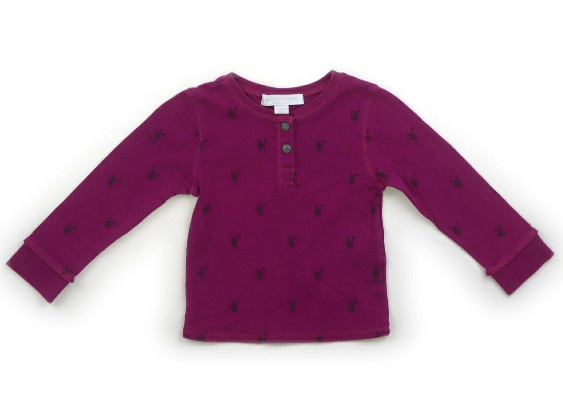 バーバリー BURBERRY Tシャツ・カットソー 80 女の子 ラズベリー 子供服 ベビー服 キッズ アウトレット ユーズド 【中古】キッズ・ベビー・マタニティ