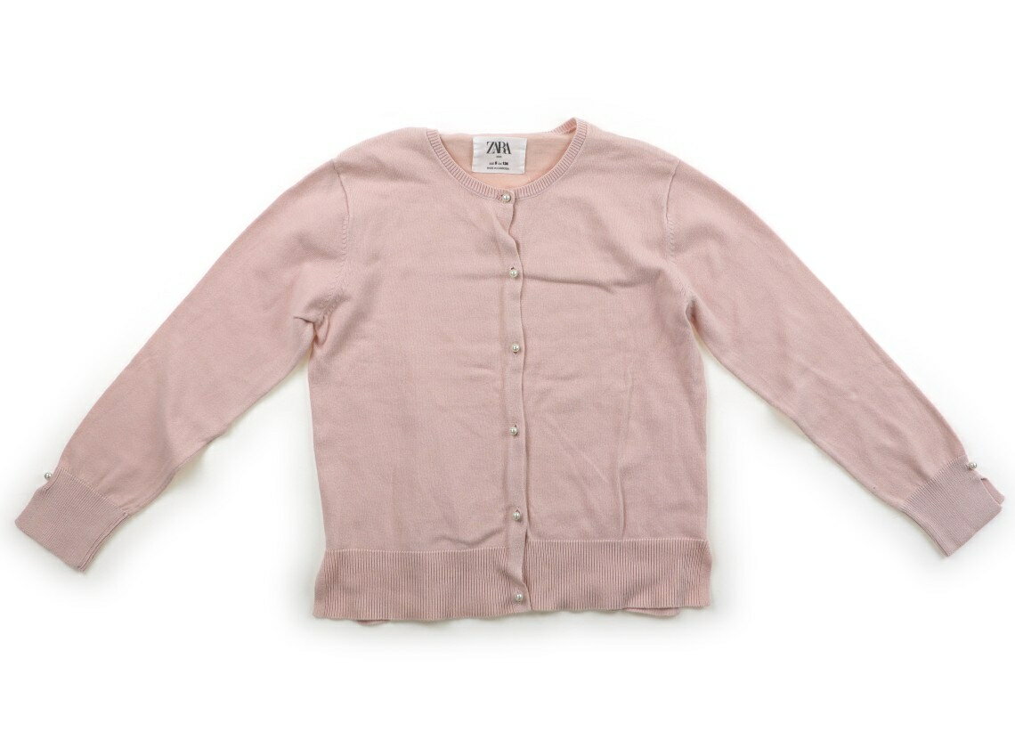 ザラ ZARA カーディガン 130 女の子 ピンク 子供服 ベビー服 キッズ アウトレット ユーズド 【中古】キッズ・ベビー・マタニティ