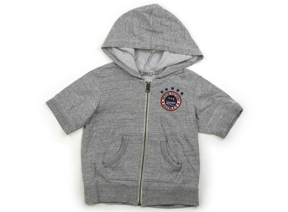 　ブランド 　Double B(ダブルB) 　カテゴリー 　パーカー 　サイズ 　110サイズ 　色 　グレー 　状態 　★★（返品不可） 　記名 　なし 　ジャンル 　Boy 後ろ上部に薄茶色いシミあり。色褪せと洗いざらし感がありますが、普段使いにいかがでしょうか。 ＊【状態】【サイズ】に関しての詳しい説明はこちら