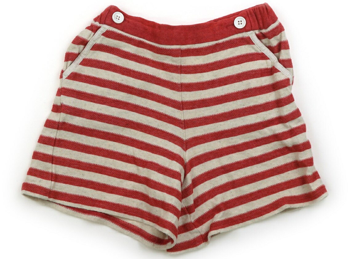コムサフィユ COMME CA FILLE ハーフパンツ 130 女の子 ピンクボーダー 子供服 ベビー服 キッズ アウトレット ユーズド 【中古】キッズ・ベビー・マタニティ