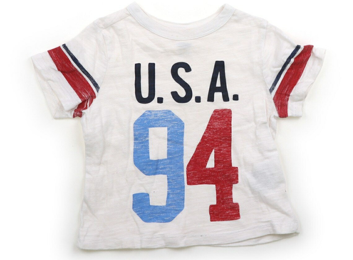 オールドネイビー OLDNAVY Tシャツ・カットソー 80 男の子 白、紺、数字 子供服 ベビー服 キッズ アウトレット ユーズド 【中古】キッ..