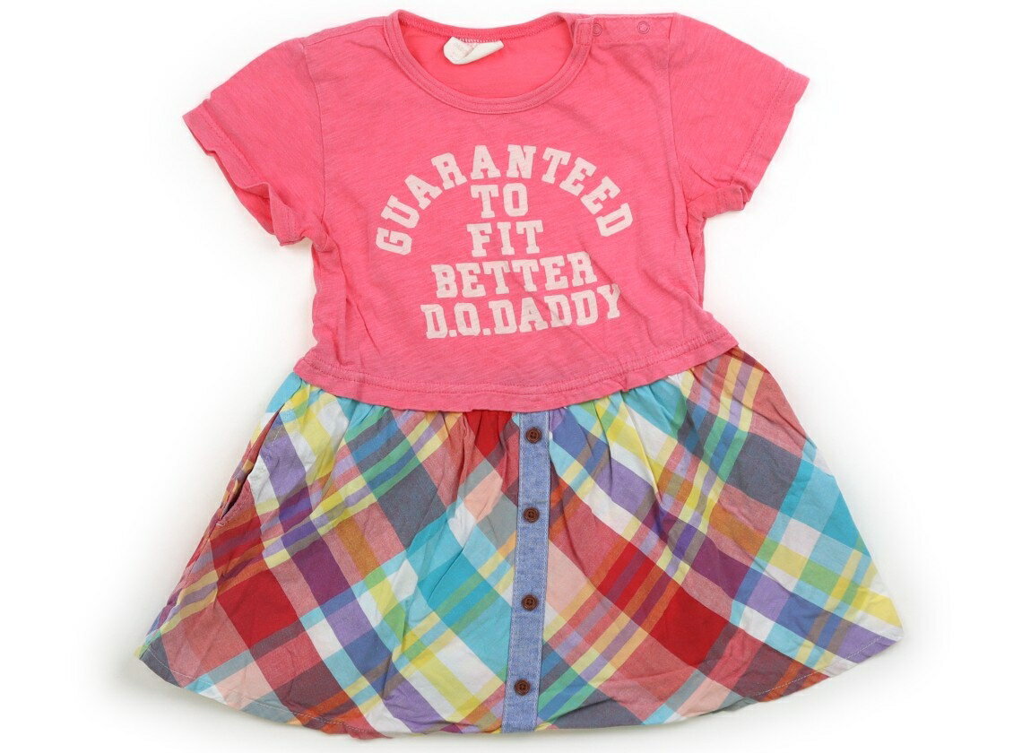 ダディーオーダディー Daddy Oh Daddy チュニック 95 女の子 杢ピンク・カラフルチェック 子供服 ベビー服 キッズ アウトレット ユーズド 【中古】キッズ・ベビー・マタニティ
