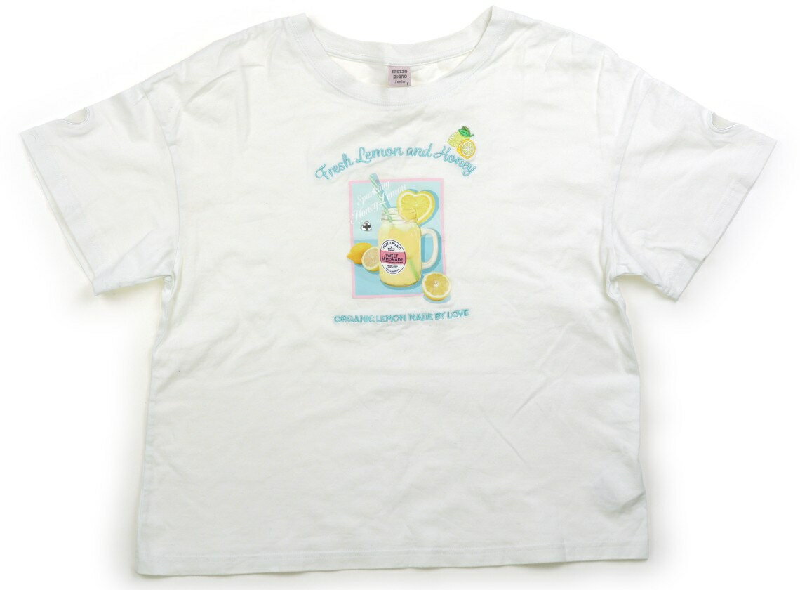 メゾピアノ mezzo piano Tシャツ・カットソー 160 女の子 白 子供服 ベビー服 キッズ アウトレット ユーズド 【中古】キッズ・ベビー・マタニティ