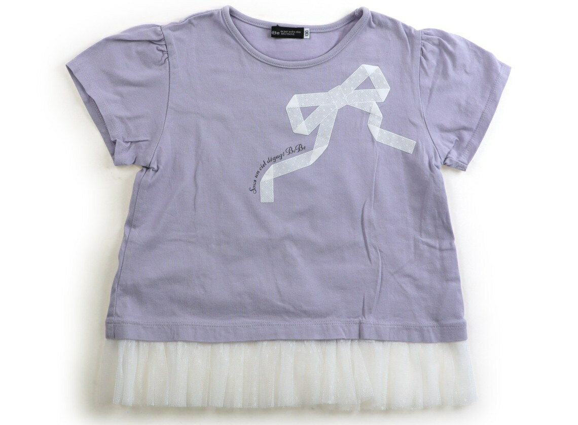 　ブランド 　BeBe(べべ) 　カテゴリー 　Tシャツ・カットソー 　サイズ 　130サイズ 　色 　ラベンダー・ホワイト 　状態 　★★★ 　記名 　なし 　ジャンル 　Girl 裾はチュール地。薄い汚れがいくつか見られ、洗いざらし感があります。 ＊【状態】【サイズ】に関しての詳しい説明はこちら