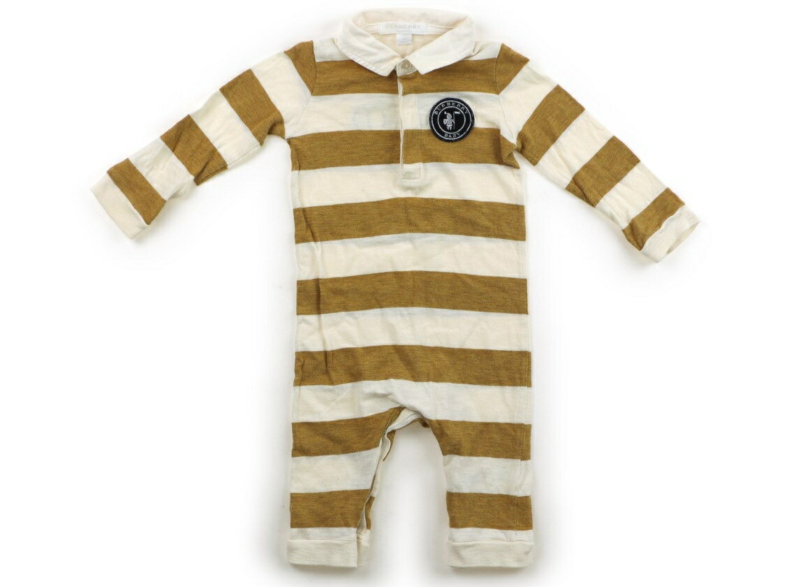 バーバリー BURBERRY Tシャツ・カットソー 80 男の子 オフホワイト・マスタード・ボーダー 子供服 ベビー服 キッズ アウトレット ユーズド 【中古】キッズ・ベビー・マタニティ