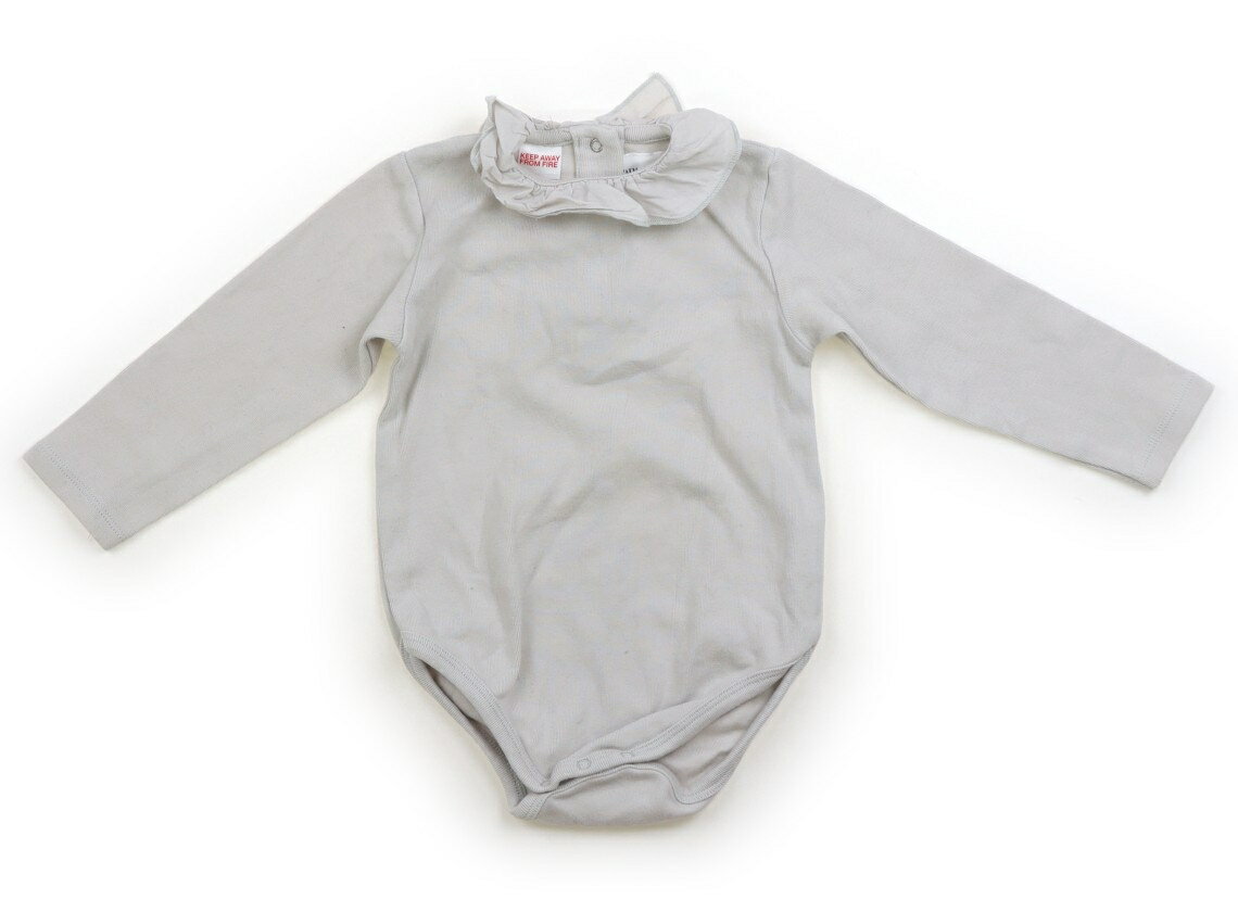 ザラ ZARA ロンパース 80 女の子 ライトグレー 子供服 ベビー服 キッズ アウトレット ユーズド 【中古】キッズ・ベビー・マタニティ