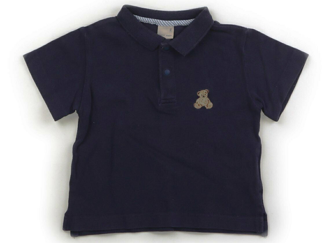 　ブランド 　petit main(プティマイン) 　カテゴリー 　ポロシャツ 　サイズ 　90サイズ 　色 　ネイビー・クマ 　状態 　★★（返品不可） 　記名 　なし 　ジャンル 　Boy 襟に毛羽立ち・全体に色褪せあり。両裾スリット入り。裾内側に白いシミあり。 ＊【状態】【サイズ】に関しての詳しい説明はこちら