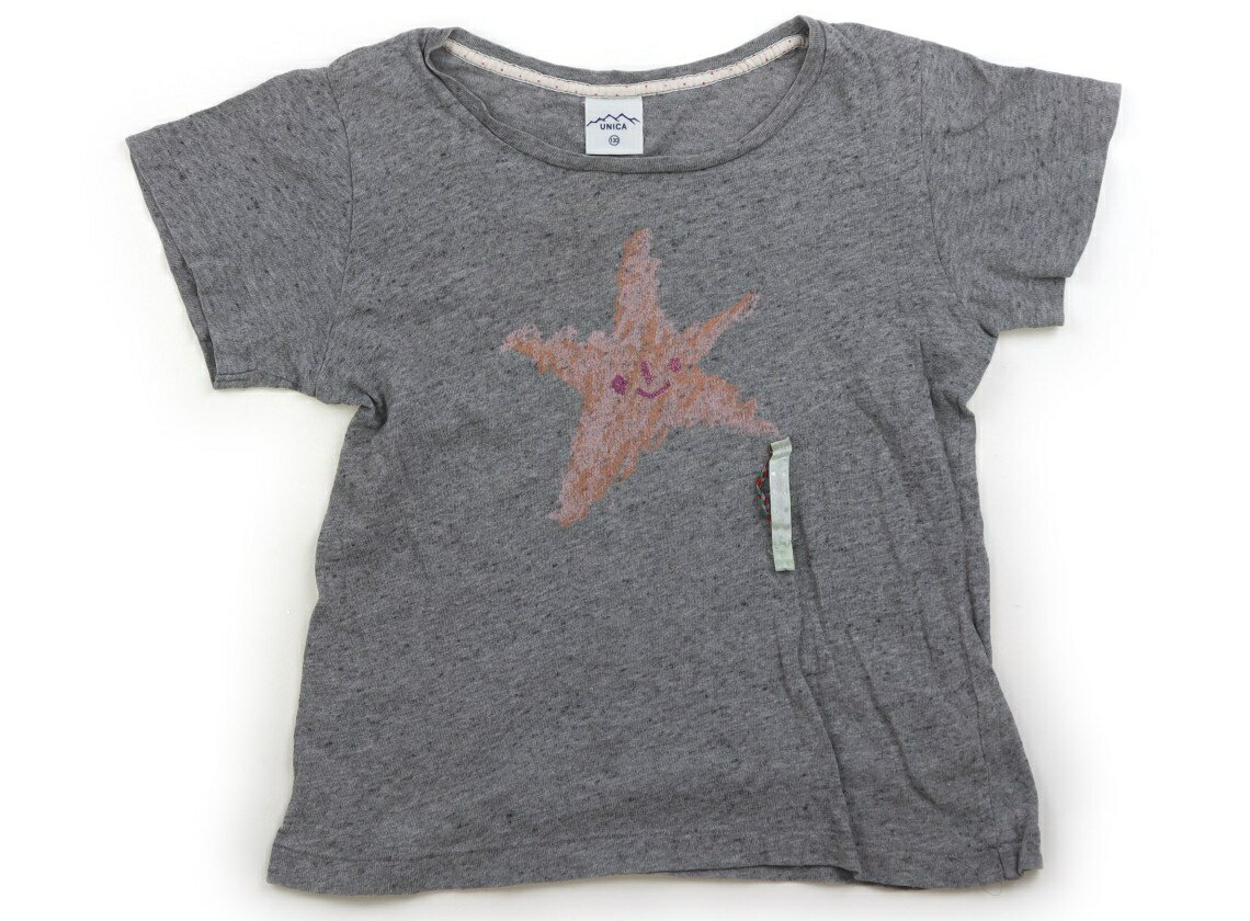 Rakuten - ユニカ UNICA Tシャツ・カットソー 130 女の子 グレー・星 子供服 ベビー服 キッズ アウトレット ユーズド 【中古】キッズ・ベビー・マタニティ