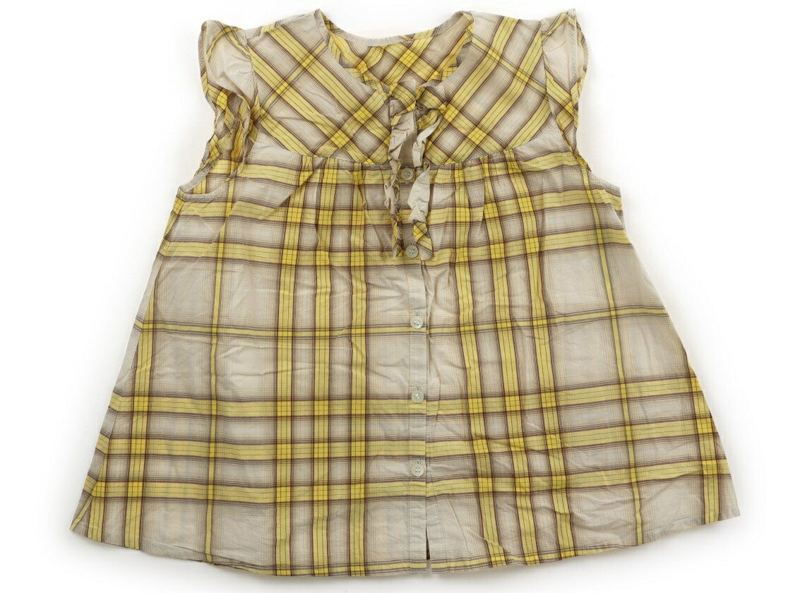 バーバリー BURBERRY ワンピース 130 女の子 ベージュ・イエロー 子供服 ベビー服 キッズ アウトレット ユーズド 【中古】キッズ・ベビー・マタニティ