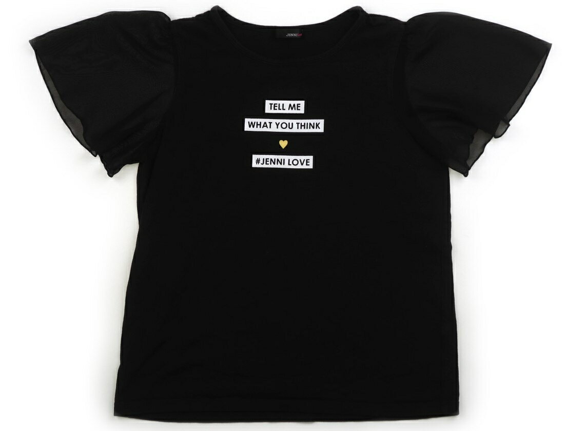 　ブランド 　JENNI(ジェニィ) 　カテゴリー 　Tシャツ・カットソー 　サイズ 　150サイズ 　色 　黒 　状態 　★★（返品不可） 　記名 　なし 　ジャンル 　Girl 濃い色ならではの色褪せや白い毛羽立ちがあります。袖は透け感のあるシフォン系の生地です。 ＊【状態】【サイズ】に関しての詳しい説明はこちら