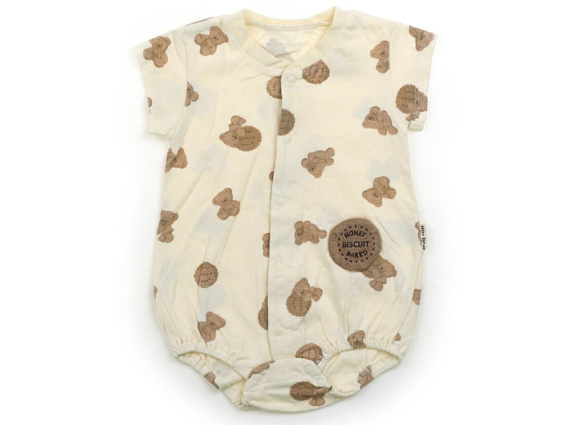 アプレレクール apres les cours ロンパース 70 男の子 ベージュ×クッキー 子供服 ベビー服 キッズ アウトレット ユーズド 【中古】キッズ・ベビー・マタニティ