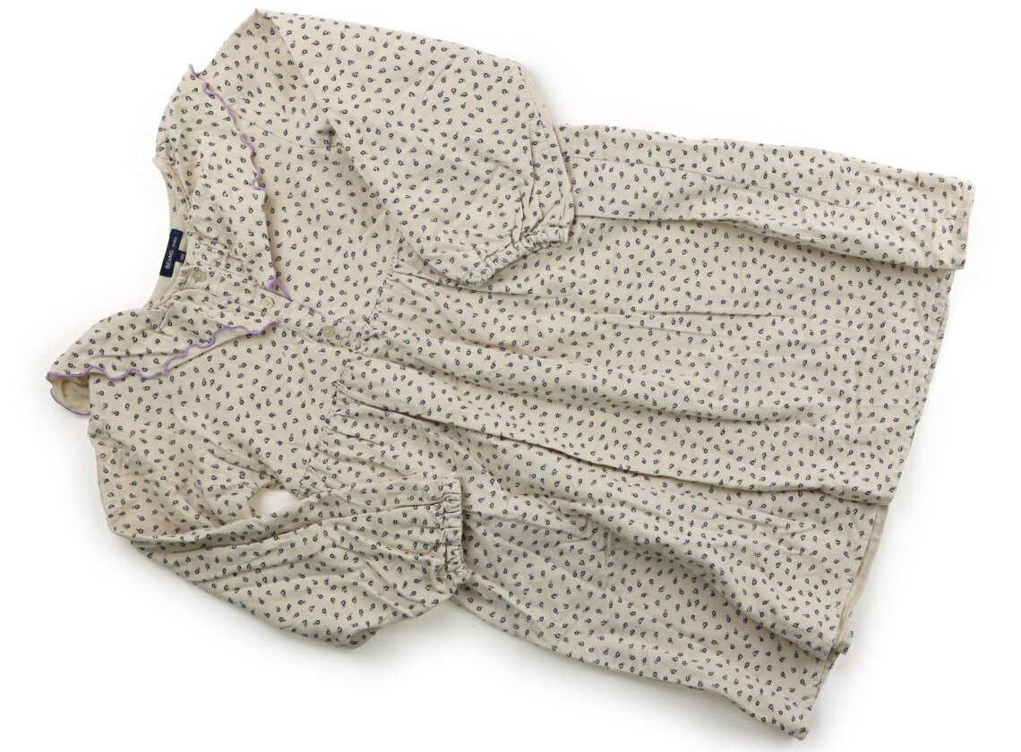 ビームス BEAMS ワンピース 140 女の子 ライトベージュ・小花柄 子供服 ベビー服 キッズ アウトレット ユーズド 【中古】キッズ・ベビー・マタニティ