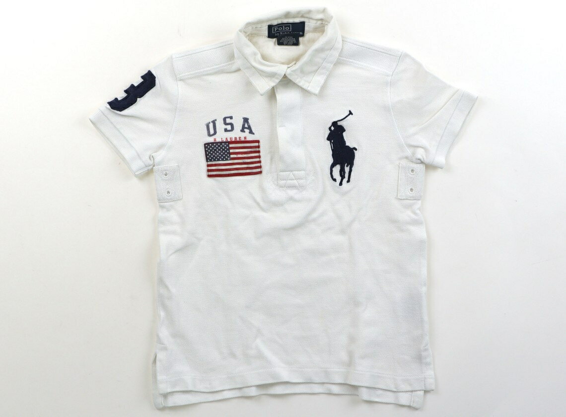 　ブランド 　POLO RALPH LAUREN(ポロラルフローレン) 　カテゴリー 　ポロシャツ 　サイズ 　110サイズ 　色 　オフホワイト 　状態 　★★（返品不可） 　記名 　なし 　ジャンル 　Boy 実際のサイズ表記は4/4Tです。鹿の子素材。裾、ヨレ感あり。使用感ありますが、まだお使いいただけそうです。 ＊【状態】【サイズ】に関しての詳しい説明はこちら