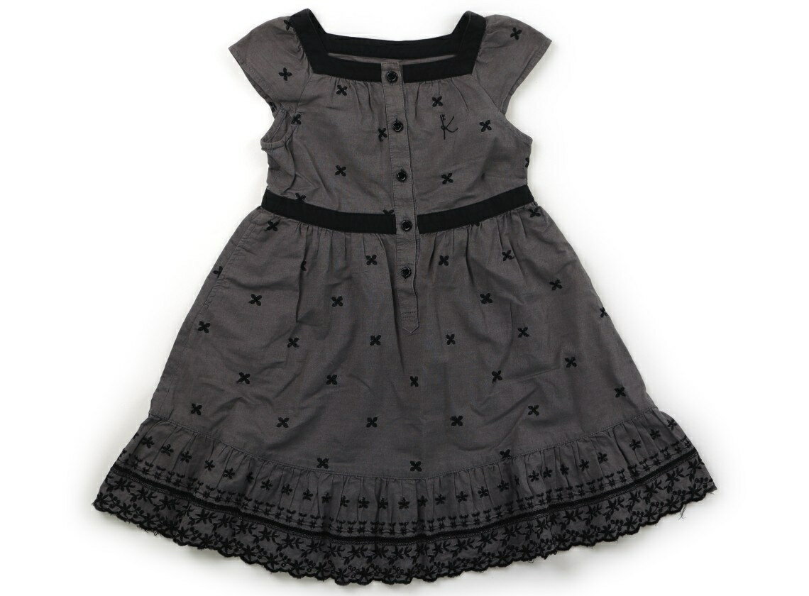 組曲 Kumikyoku ワンピース 100 女の子 グレー、黒 子供服 ベビー服 キッズ アウトレット ユーズド 【中古】キッズ・ベビー・マタニティ