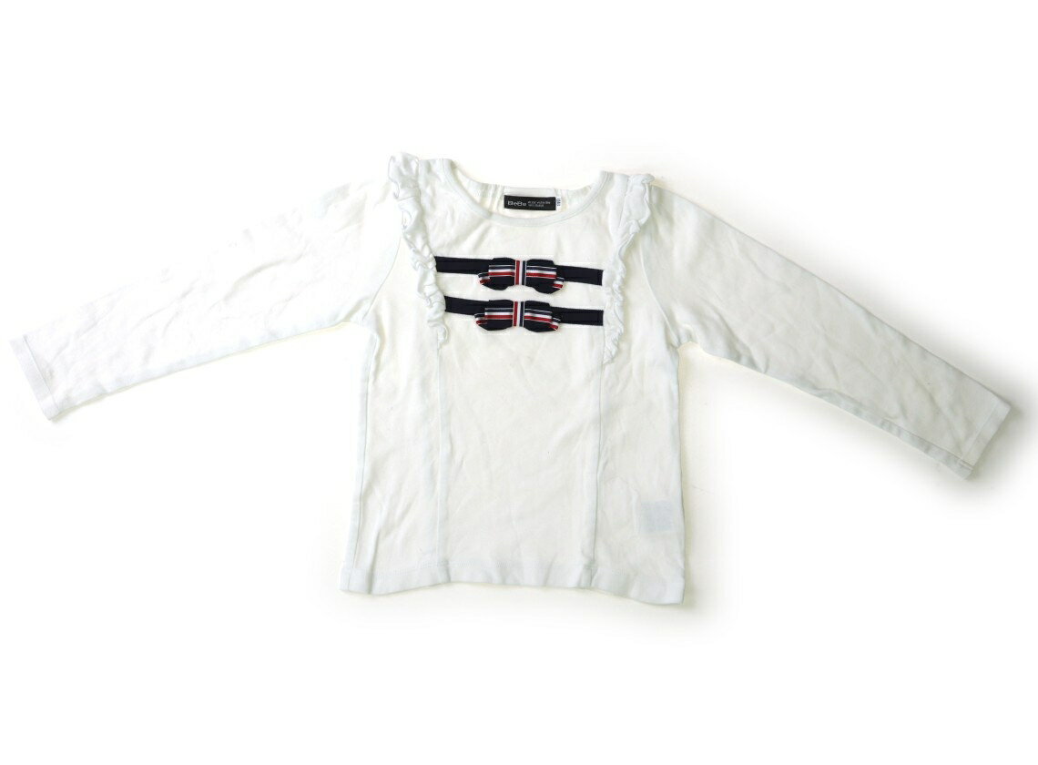 Rakuten - べべ BeBe Tシャツ・カットソー 110 女の子 白 子供服 ベビー服 キッズ アウトレット ユーズド 【中古】キッズ・ベビー・マタニティ