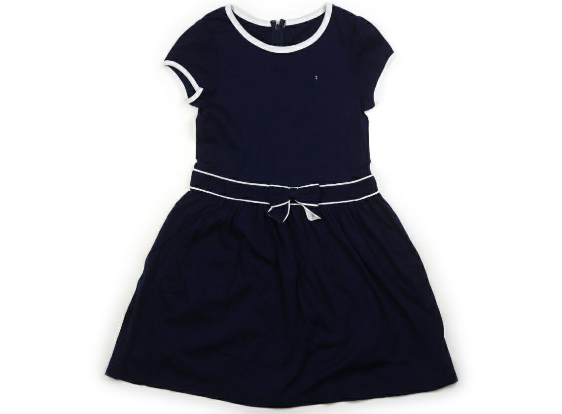 組曲 Kumikyoku ワンピース 130 女の子 ネイビー・ホワイト 子供服 ベビー服 キッズ アウトレット ユーズド 【中古】キッズ・ベビー・マタニティ