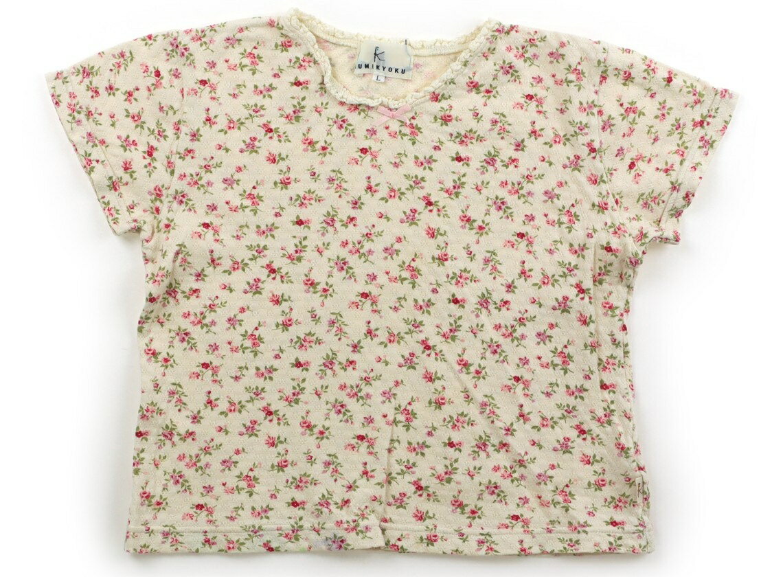 組曲 Kumikyoku Tシャツ・カットソー 120 女の子 ベージュ・ピンク・花柄 子供服 ベビー服 キッズ アウトレット ユーズド 【中古】キッズ・ベビー・マタニティ