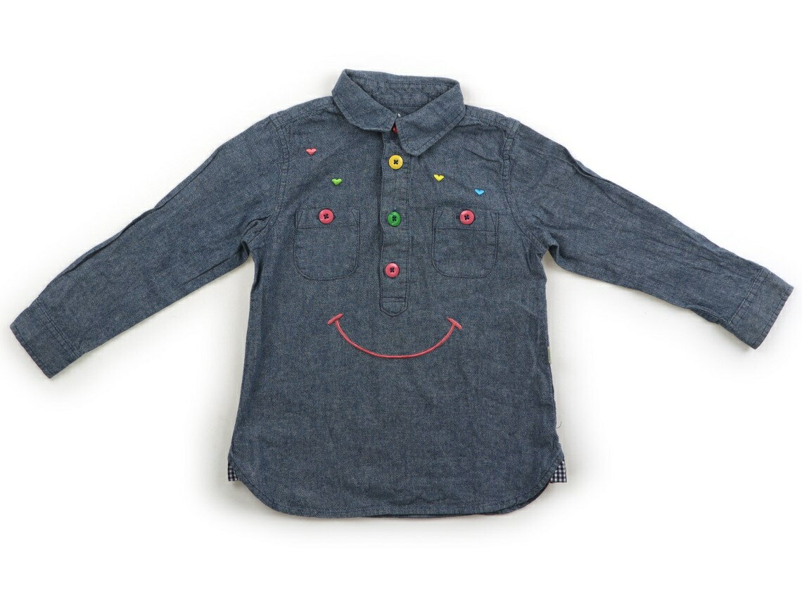ビームス BEAMS ポロシャツ 90 男の子 ネイビー 子供服 ベビー服 キッズ アウトレット ユーズド 【中古】キッズ ベビー マタニティ