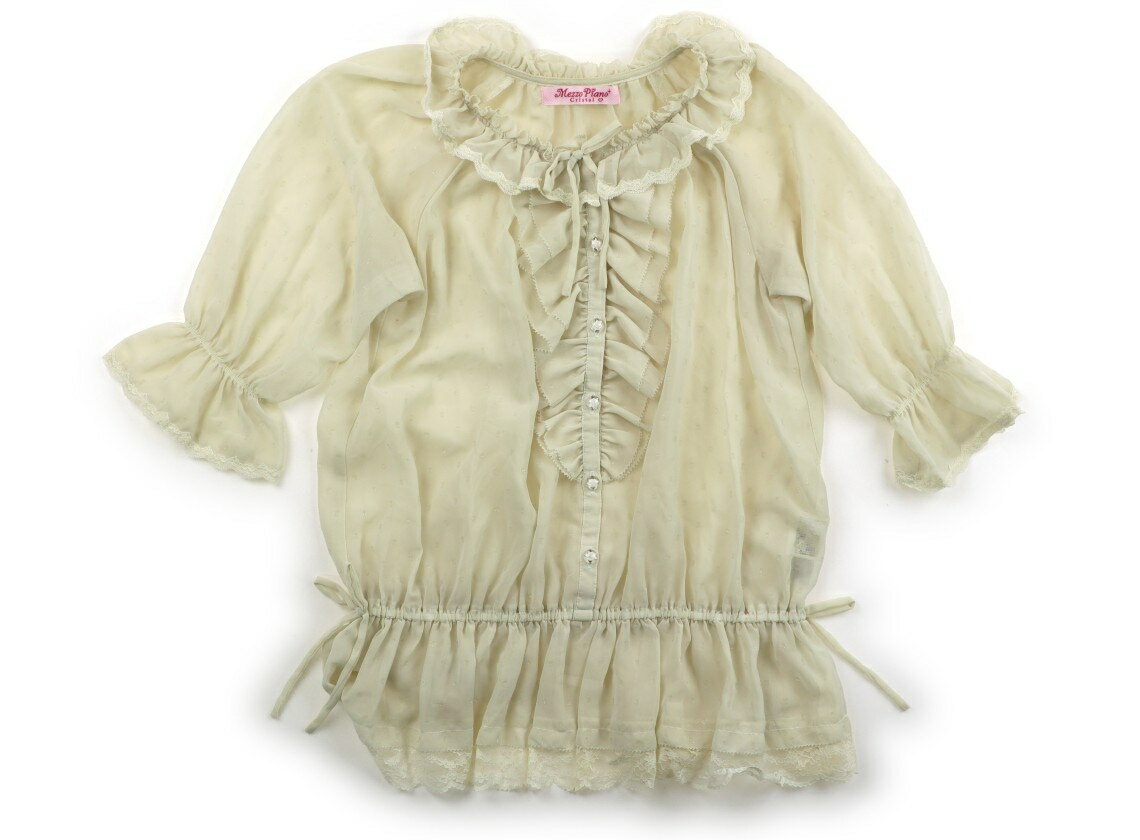 メゾピアノ mezzo piano シャツ・ブラウス 140 女の子 ベージュ 子供服 ベビー服 キッズ アウトレット ユーズド 【中古】キッズ・ベビー・マタニティ