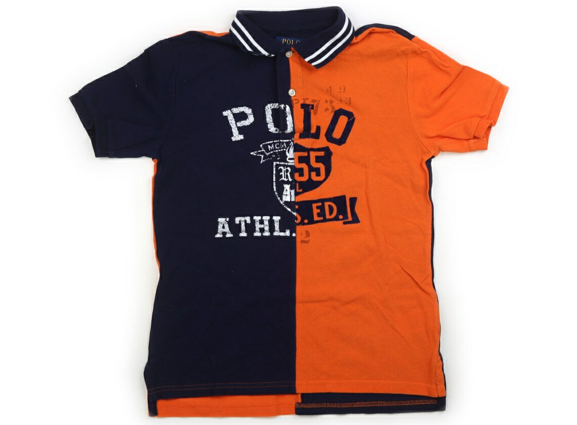　ブランド 　POLO RALPH LAUREN(ポロラルフローレン) 　カテゴリー 　ポロシャツ 　サイズ 　150サイズ 　色 　ネイビー・オレンジ・白・ロゴ 　状態 　★★★ 　記名 　なし 　ジャンル 　Boy 実際のサイズ表記はM(10-12)です。初めからか不明ですが、フロッキープリントの一部にひび割れあり。目立った汚れはありません。 ＊【状態】【サイズ】に関しての詳しい説明はこちら