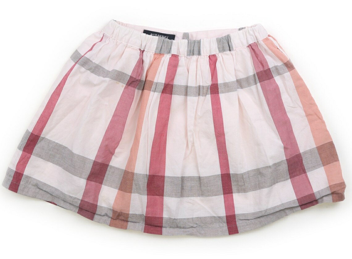 バーバリー BURBERRY スカート 120 女の子 パステルピンク系バーバリーチェック 子供服 ベビー服 キッズ アウトレット ユーズド 【中古】キッズ・ベビー・マタニティ