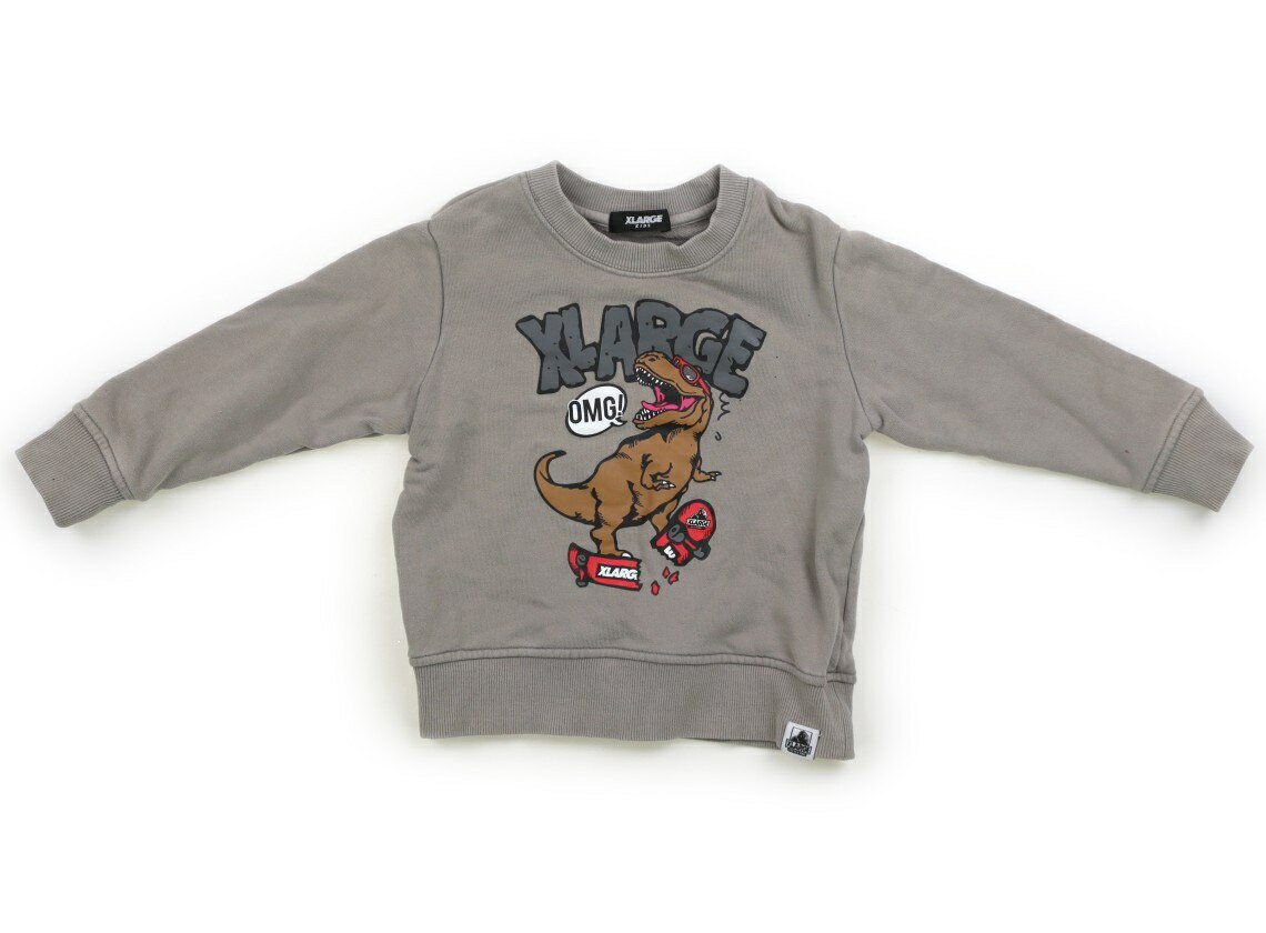 　ブランド 　XLARGE KIDS(エクストララージキッズ) 　カテゴリー 　トレーナー・プルオーバー 　サイズ 　100サイズ 　色 　モカ・恐竜 　状態 　★★（返品不可） 　記名 　なし 　ジャンル 　Boy 色褪せ・毛羽立ち・袖口に黄ばみ・袖に赤いシミあり。 ＊【状態】【サイズ】に関しての詳しい説明はこちら