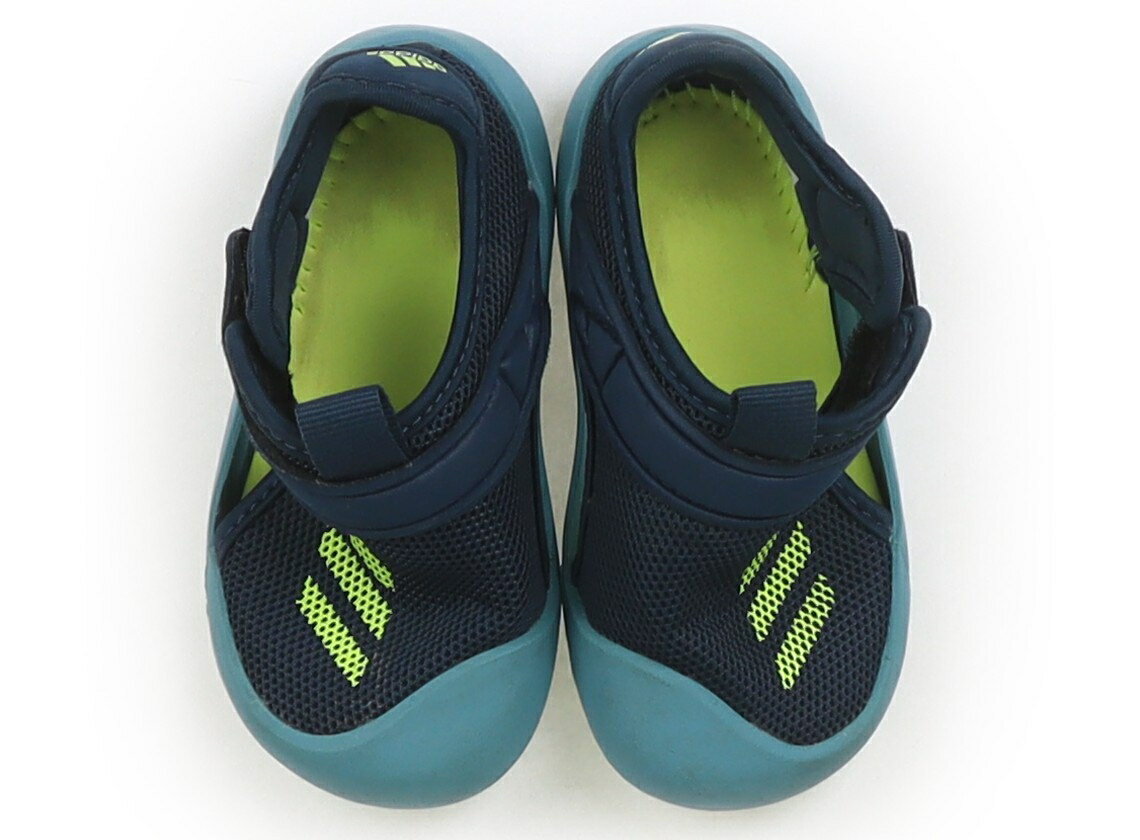 アディダス Adidas サンダル 靴14cm〜 男の子 ブルー・ネイビー・イエロー 子供服 ベビー服 キッズ アウトレット ユーズド 【中古】キッズ・ベビー・マタニティ