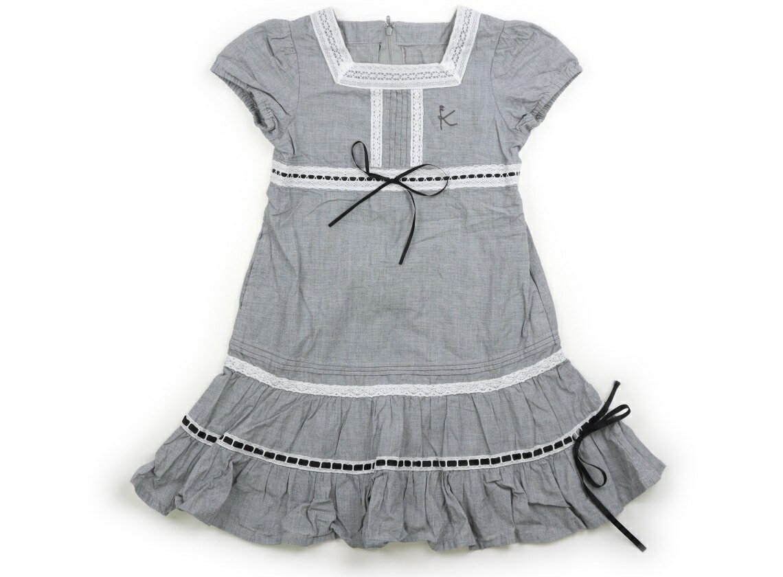 組曲 Kumikyoku ワンピース 100 女の子 グレー 子供服 ベビー服 キッズ アウトレット ユーズド 【中古】キッズ・ベビー・マタニティ