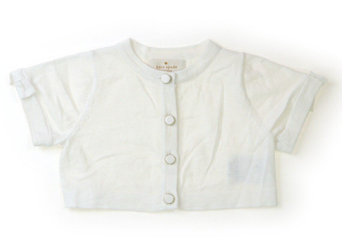　ブランド 　Kate Spade(ケイトスペード) 　カテゴリー 　カーディガン 　サイズ 　80サイズ 　色 　ホワイト・ゴールド 　状態 　★★（返品不可） 　記名 　なし 　ジャンル 　Girl フライスニットソー。胸元中央に薄っすらと黄色いシミがありますが、まだお使いいただけそうです。 ＊【状態】【サイズ】に関しての詳しい説明はこちら
