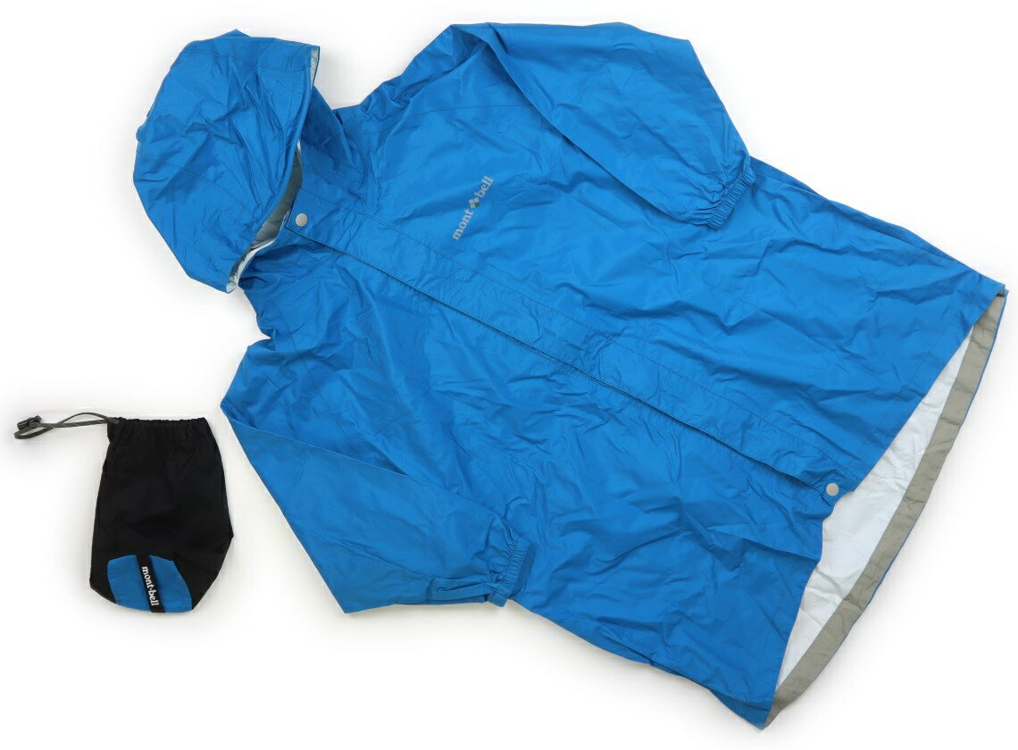 モンベル mont-bell レインコート・レインハット 120 男の子 ブルー、 子供服 ベビー服 キッズ アウトレット ユーズド 【中古】キッズ・ベビー・マタニティ