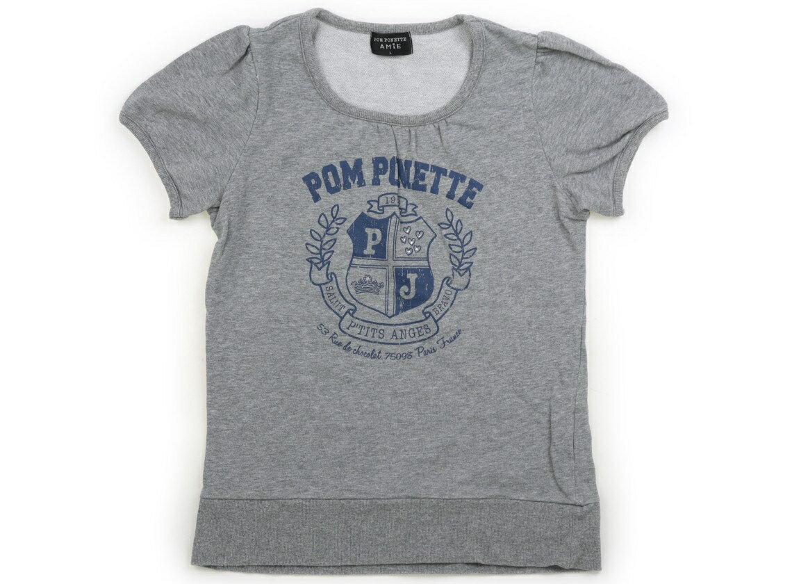 Rakuten - ポンポネット pom ponette Tシャツ・カットソー 160 女の子 グレー 子供服 ベビー服 キッズ アウトレット ユーズド 【中古】キッズ・ベビー・マタニティ