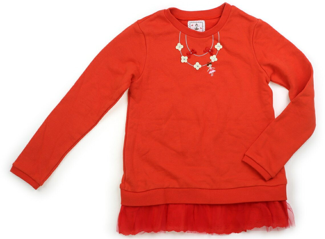 ミキハウス miki HOUSE トレーナー・プルオーバー 150 女の子 オレンジ 子供服 ベ...