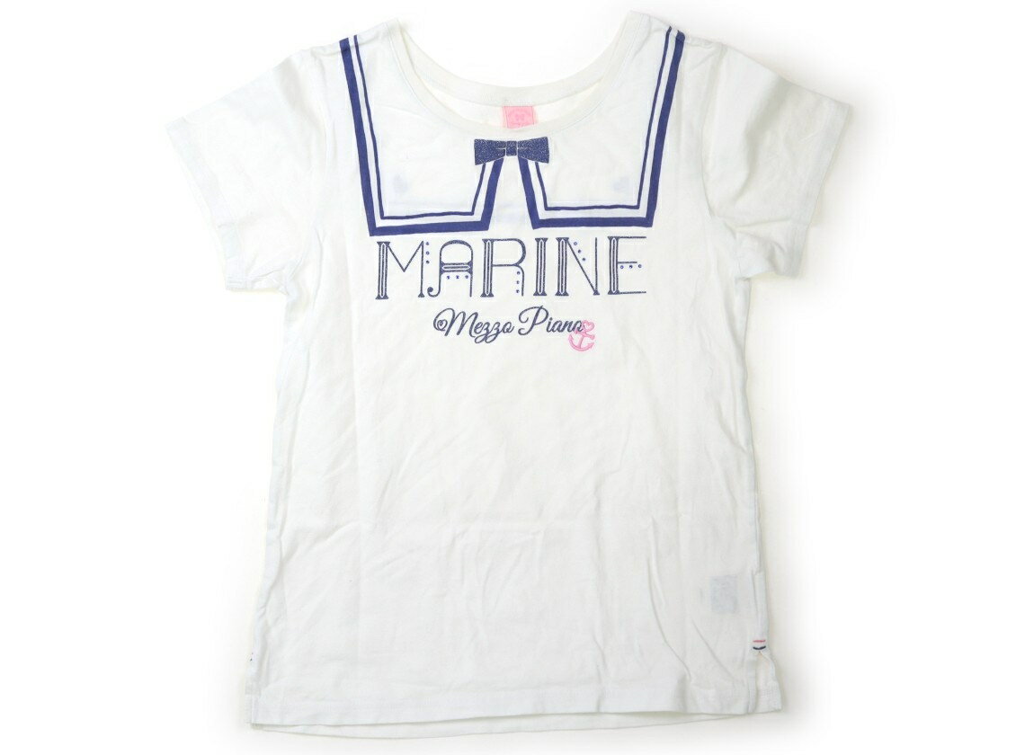メゾピアノ mezzo piano Tシャツ・カットソー 160 女の子 ホワイト 子供服 ベビー服 キッズ アウトレット ユーズド 【中古】キッズ・ベビー・マタニティ