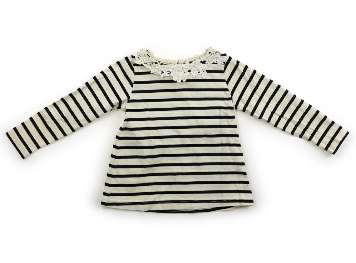 ストンプスタンプ Stomp Stamp チュニック 100 女の子 オフホワイト・ブラックボーダー 子供服 ベビー服 キッズ アウトレット ユーズド キッズ・ベビー・マタニティ