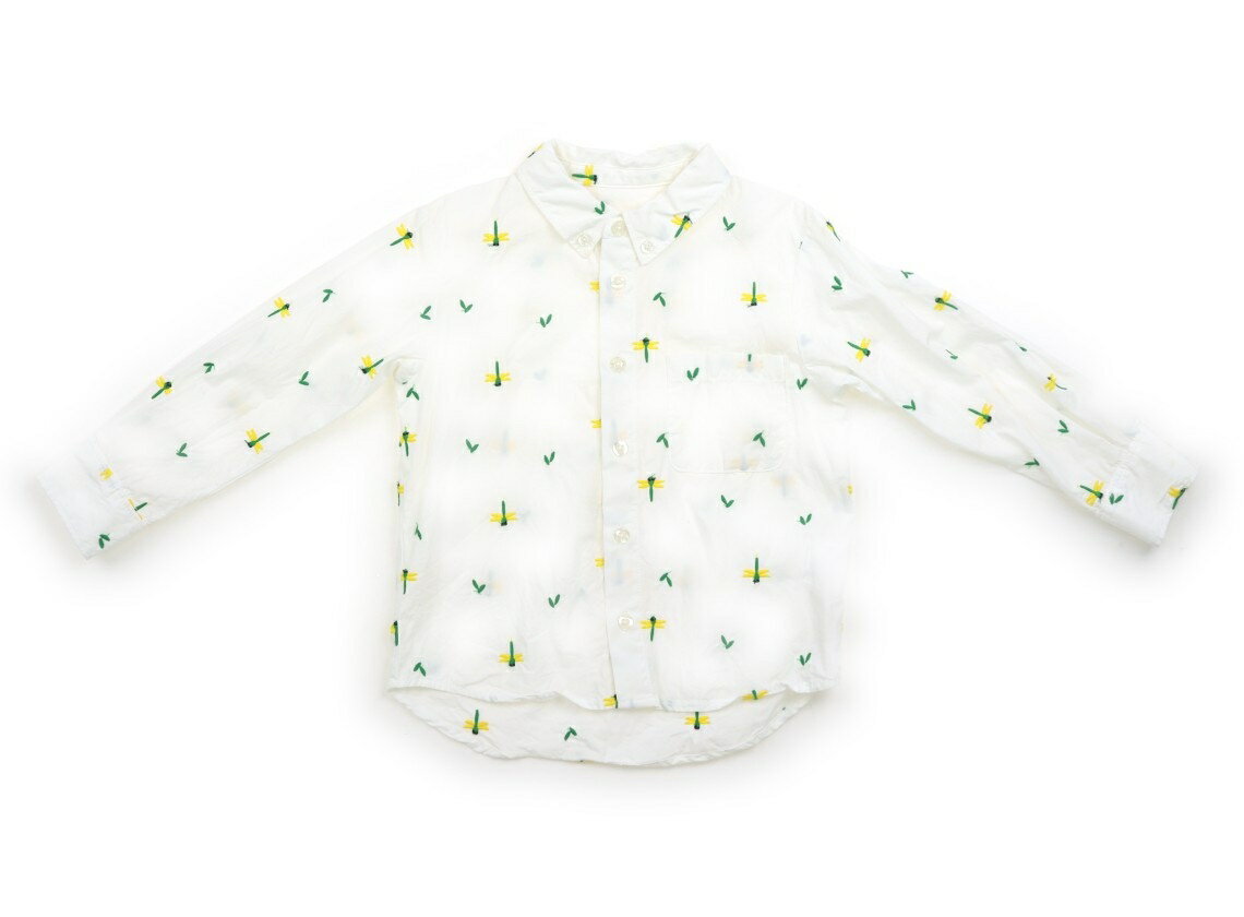 インセクトコレクション Insect Collection シャツ・ブラウス 100 男の子 白　トンボ柄 子供服 ベビー服 キッズ アウトレット ユーズド キッズ・ベビー・マタニティ