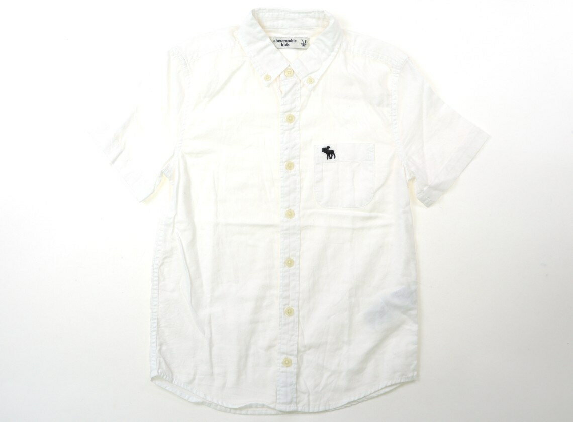 アバクロ Abercrombie シャツ・ブラウス 130 男の子 オフホワイト 子供服 ベビー服 キッズ アウトレット ユーズド 【中古】キッズ・ベビー・マタニティ