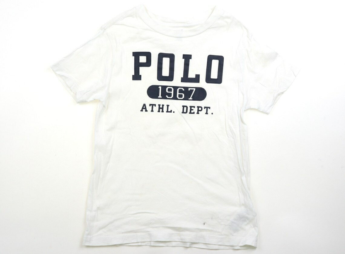 ポロラルフローレン POLO RALPH LAUREN Tシャツ・カットソー 130 男の子 白・ロゴプリント 子供服 ベビー服 キッズ アウトレット ユーズド 【中古】キッズ・ベビー・マタニティ