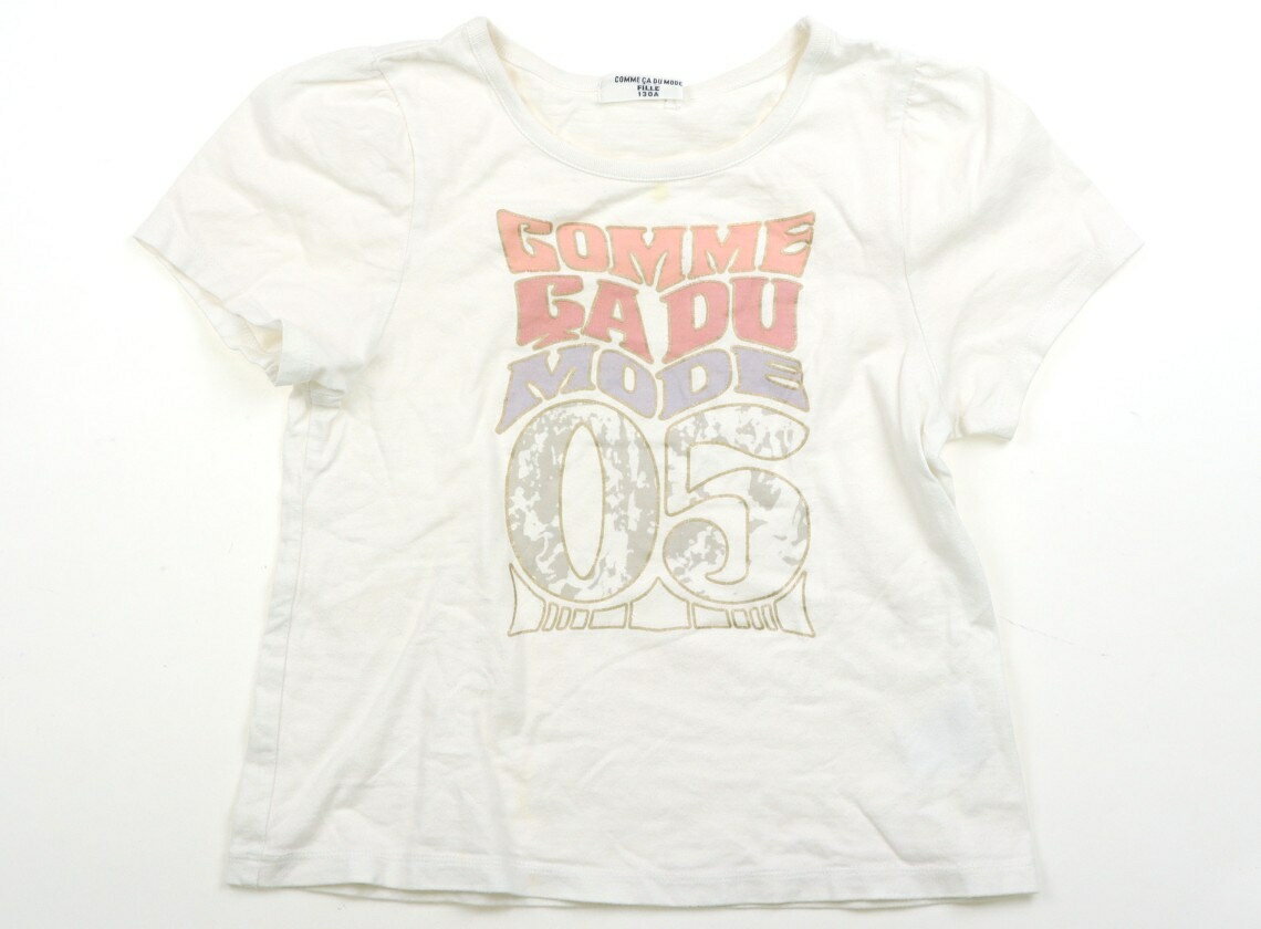 コムサフィユ COMME CA FILLE Tシャツ・カットソー 130 女の子 オフ、ピンク、パープル 子供服 ベビー服 キッズ アウトレット ユーズド 【中古】キッズ・ベビー・マタニティ