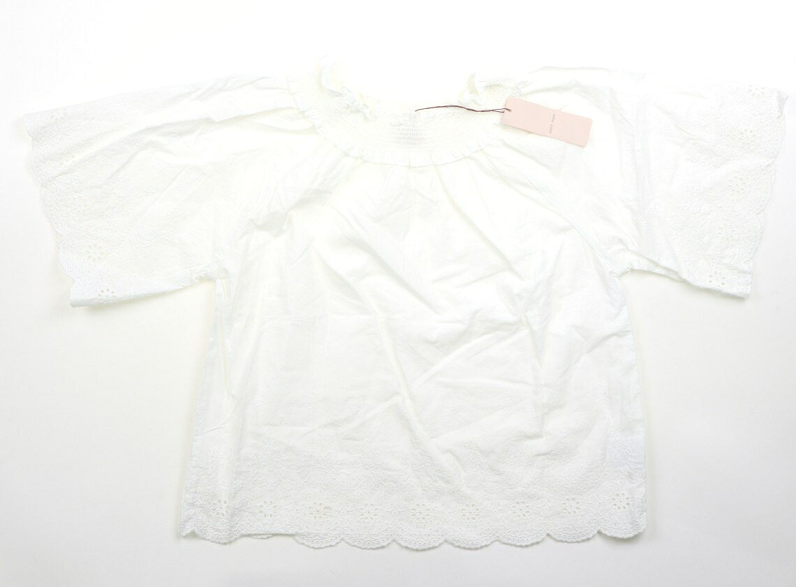プティマイン petit main シャツ・ブラウス 130 女の子 白、レース 子供服 ベビー服 キッズ アウトレット ユーズド 【中古】キッズ・ベビー・マタニティ