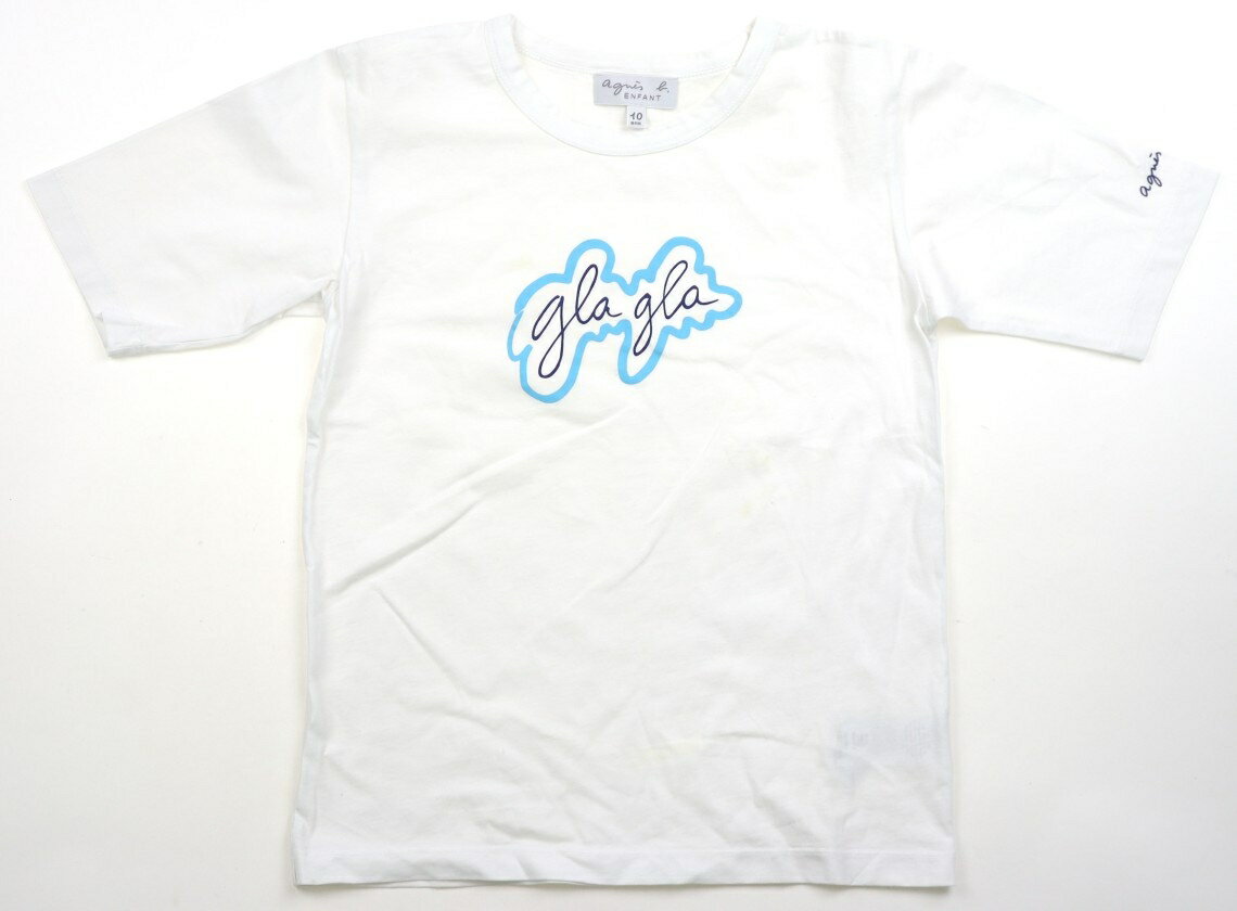 アニエスベー agnes.b Tシャツ・カットソー 130 女の子 ホワイト 子供服 ベビー服 キッズ アウトレット ユーズド 【中古】キッズ・ベビー・マタニティ