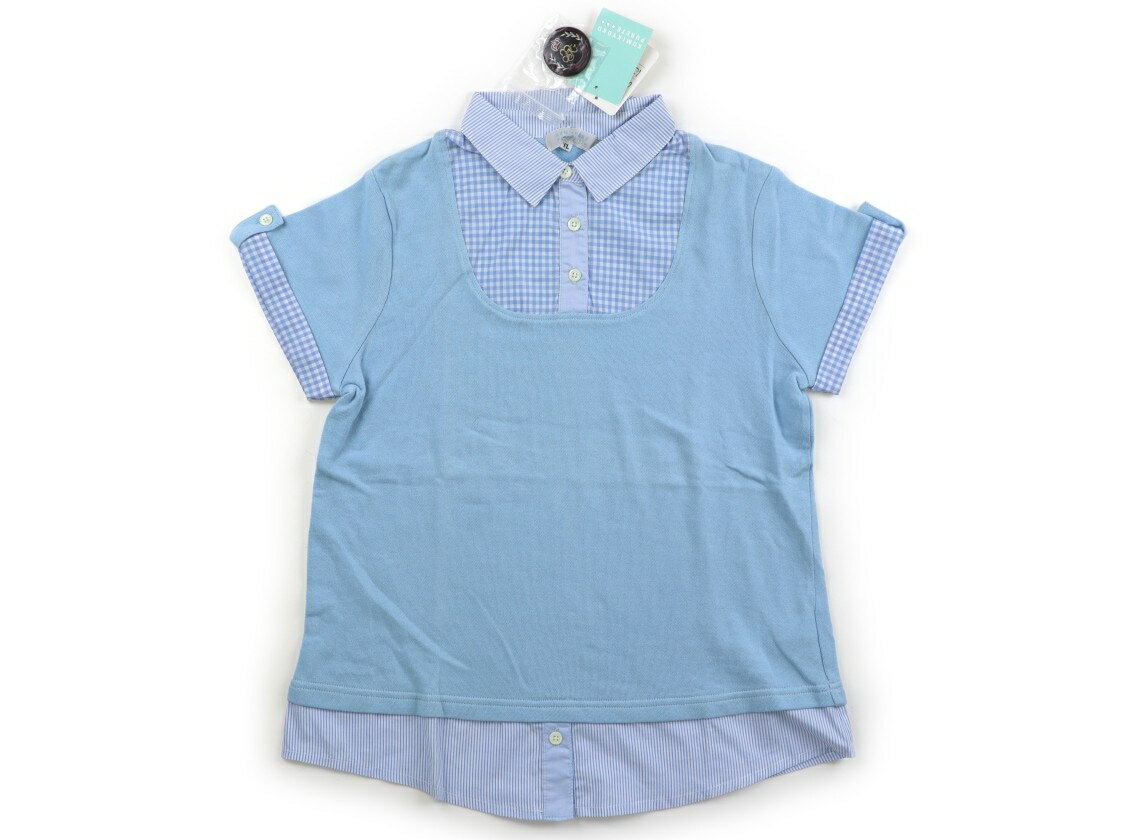 組曲 Kumikyoku Tシャツ・カットソー 150 女の子 水色 子供服 ベビー服 キッズ アウトレット ユーズド 【中古】キッズ・ベビー・マタニティ