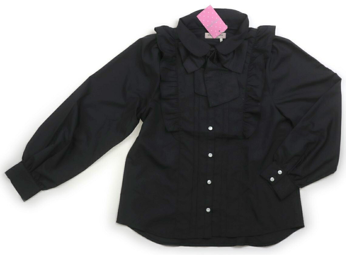 メゾピアノ mezzo piano シャツ・ブラウス 160 女の子 黒 子供服 ベビー服 キッズ アウトレット ユーズド 【中古】キッズ・ベビー・マタニティ