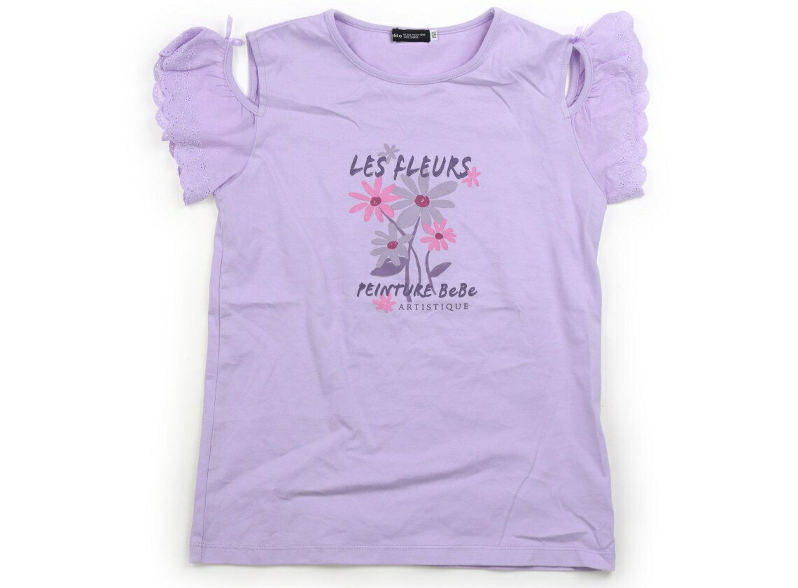 Rakuten - べべ BeBe Tシャツ・カットソー 150 女の子 ラベンダー、花 子供服 ベビー服 キッズ アウトレット ユーズド 【中古】キッズ・ベビー・マタニティ