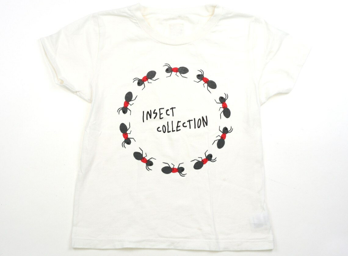 インセクトコレクション Insect Collection Tシャツ カットソー 120 女の子 ホワイト アリ 子供服 ベビー服 キッズ アウトレット ユーズド 【中古】キッズ ベビー マタニティ