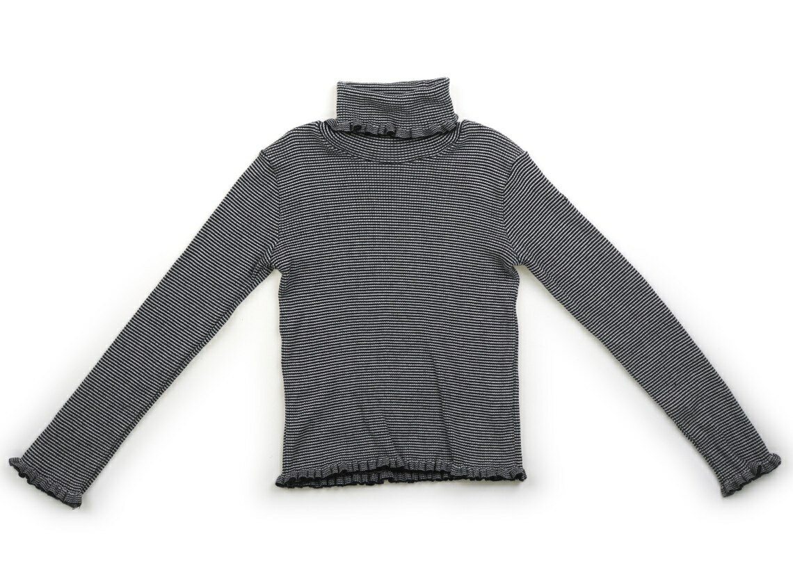 べべ BeBe ニット・セーター 130 女の子 黒　白 子供服 ベビー服 キッズ アウトレット ユーズド 【中古】キッズ・ベビー・マタニティ