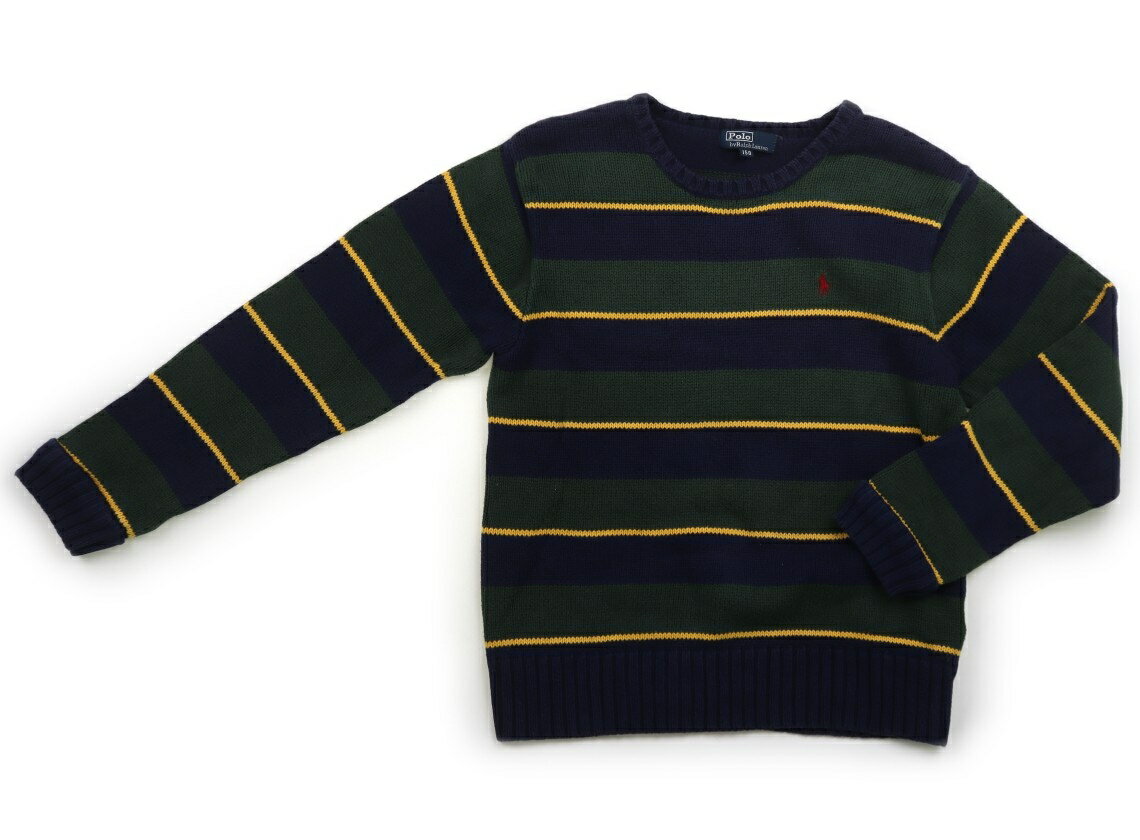 Rakuten - ポロラルフローレン POLO RALPH LAUREN ニット・セーター 150 男の子 ネイビー　カーキ　やまぶき色 子供服 ベビー服 キッズ アウトレット ユーズド 【中古】キッズ・ベビー・マタニティ
