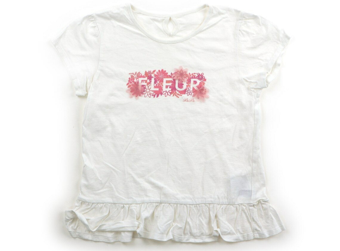 　ブランド 　BeBe(べべ) 　カテゴリー 　Tシャツ・カットソー 　サイズ 　140サイズ 　色 　オフ白・ピンク・ロゴ・チュール花 　状態 　★★★ 　記名 　なし 　ジャンル 　Girl 脇に若干歪みがありますが、大きく目立つ汚れはありません。 ＊【状態】【サイズ】に関しての詳しい説明はこちら